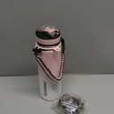 GOSWAG Insulated Sports Water Bottle, 24oz 2 Lids(with Straw/No Straw), Stainless Steel Water Bottles with Paracord Handle, Insulated Bottle with Double-Wall Vacuum Insulation (Pink-White Ombr)