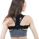 HLOES Posture Corrector for Women and Men, Adjustable Upper Back Brace, Breathable Back Support straightener, Providing Pain Relief from Lumbar, Neck, Shoulder, and Clavicle, Back