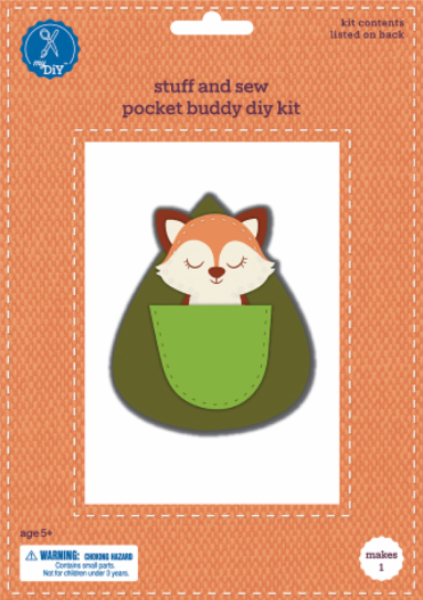 Stuff and Sew Pocket Buddy DIY Kit (Pack of 2)