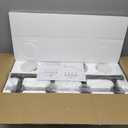 1 Light Modern Bathroom Light Fixtures Over Mirror, Bronze Finish Vanity Lights for Bathroom Wall Sconces with Milky White Glass Shades, E26 Socket (Bulbs Not Included)