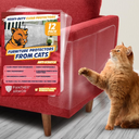 Panther Armor Cat Scratch Furniture Protector, Gloss 12 Sheet Pack w 96 Twist Pins (6XL+6L)