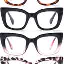 Reading Glasses for Women, 6 Pack Fashion Cat Eye Blue Light Blocking Computer Readers Anti Glare UV Eyeglasses