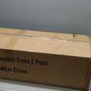 THE BLOOM TIMES 5FT Tall Artificial Cedar Topiary Trees Set of 2, UV Resistant Large Faux Cypress Evergreen Plants for Outdoor Planters, Realistic Fake Bushes & Shrubs for Front Porch Decor