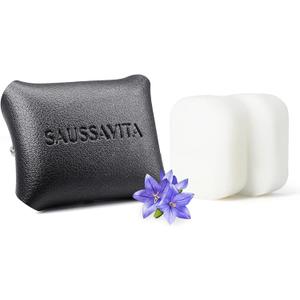 Car Air Freshener Diffuser Wild Bluebell Scented 2 Pack, Car Fresheners Vent Clip Leather Design, Car Diffuser Flower Scented for 30 days Long Lasting Black