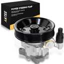 AATEE Power Steering Pump with Pulley For:-Mercedes-Benz E320 1998-2002, E430 C280 CLK320 CLK430 C43 AMG CLK55 AMG E55 AMG SL500 SLK320 1998-2004 2.8L 3.2L 4.3L 5.0L 5.5L V6 V8 0024661201 (1 Pack)