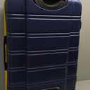 Rockland Unisex Adults Melbourne Hardside Expandable Spinner Wheel Luggage, Navy, 2-Piece Set (20/28