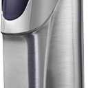 JOBON USB Electronic Torch Lighter, Rechargeable Electric Touch Screen Sensing Triple Jet Blue Flames Lighter - No Gas Included (White Nickel)