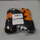 Ni-JASW Halloween Plush Gnomes Set of 2, Spooky Orange Black Bats Boo Swedish Tomte Elf Figurines Tiered Tray Decor