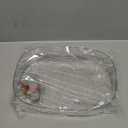 Makeup Perfume Organizer, Bathroom Vanity Tray, Decorative Dresser Tray, Countertop Organizer Tray for Cosmetics, Clear