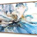 DZL Art WKA74975 Large Abstract Wood Framed Canvas Wall Art For Living Room Decoration Abstract Watercolor Picture Canvas Prints for Office Wall Decor Home Decorations  60"L x 30"W