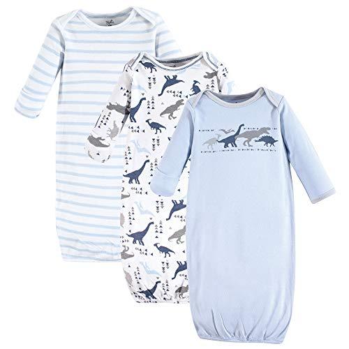 Touched by Nature Unisex Baby Organic Cotton Gowns, Dino, 0-6 Months US