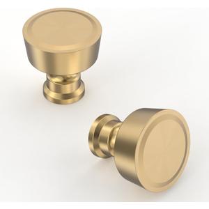 Asidrama 10 Pack Champagne Bronze Kitchen Cabinet Knobs Cabinet Hardware Zinc Knobs for Dresser Drawers