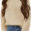 Girls Knit Sweaters Kids Fashion Chunky Crew neck 140