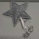 Brizled Smart Christmas Star Tree Topper, 9" 11 LED 200+ Dynamic Modes RGB 3D Star Treetop Bluetooth App Control, Color Changing USB Christmas Tree Topper, Music Sync Tree Top Star for Xmas Holiday