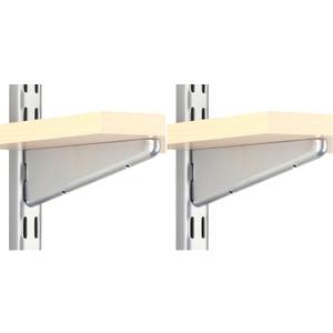 Knape & Vogt Shelf Bracket, 7 Inch, Platinum (Pack of 2)