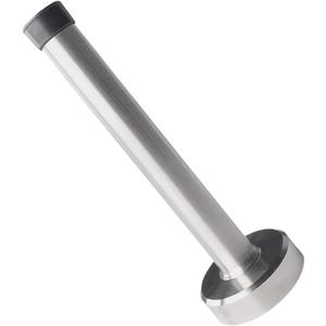 Long Door Stops, 8 Inch Stainless Steel Doorstop, Brushed Door Stopper, Anti-Collision Resistance with Rubber Absorber, Doors Holder Catch Wall Protector Silver (1 Pack)