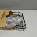 SMARTAKE 2-Pack Corner Shower Caddy, SUS304 Stainless Steel, Wall Mounted Bathroom Shelf with Adhesive, Storage Organizer for Toilet, Dorm and Kitchen (Bronze) (8.7 X 8.7 X 2.0 Inches)