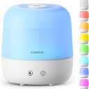 Clarston Humidifiers for Bedroom, 2L Top Fill with 360° Nozzle for Large Room, 7-Color Night Light, 24dB Quiet Cool Mist Air Humidifier for Baby Nursery & Plants, No BPA, Auto Shut Off, Easy to Clean