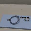 Designed for Samsung Galaxy S24 Ultra 6.8'' with Magnetic Ring Stand[Compatible with Mag-Safe][Military-Grade Protection] Slim Liquid Silicone S24 Ultra Phone Case for Men Wowen,Blue