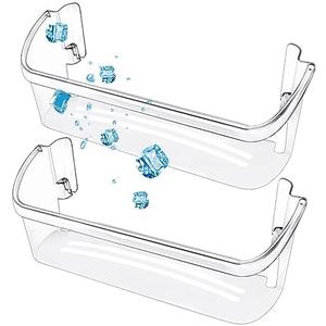 1 Pack UPGRADED 242126602 Refrigerator Door Bin Shelf Replacement for Frigidaire Electrolux Refrigerator Door Shelf Bin Bottom 1 Shelves - Side Shelf Rack Parts AP6278233 PS12364199 4547407