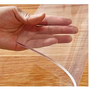 Crystal Plastic Table Top Cloth Clear PVC Desktop Protector Mat Waterproof Table Cover Pad Rectangular Desk Top Mats for Office Computer Desk Living Room Table Sofa Bedside Table Coffee Table 16x28