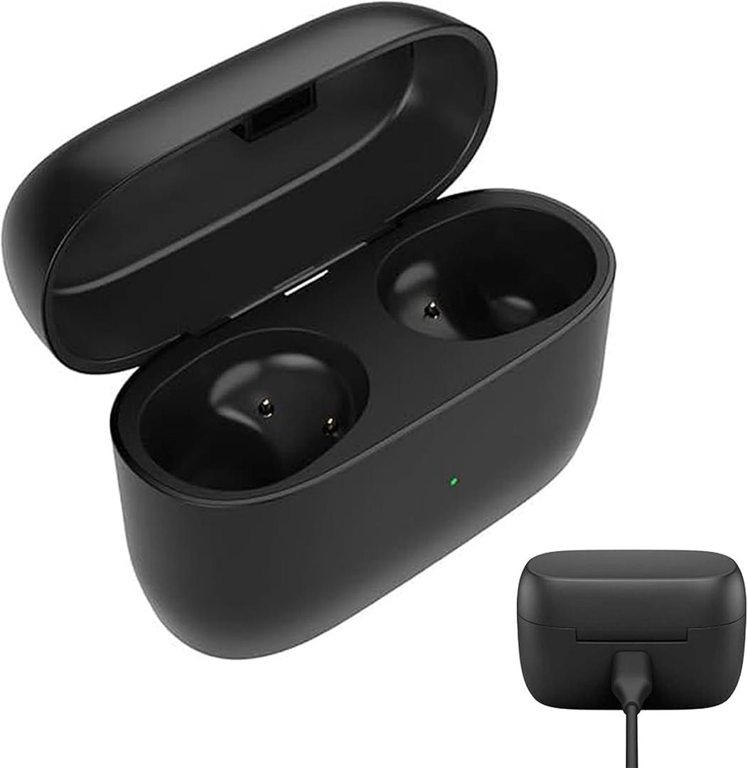 Threeeggs Charging Case for Jabra Elite 85t, Charger Station Charge Box Cradle for Jabra Elite 85t Earphones 700mAh, Black