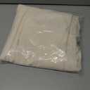 PARTISKY Ivory Spandex Tablecloth for 4ft Rectangle Tables, Stretchable Table Cover Skirt for Folding Tables Weddings Parties Banquets Events Trade Shows and Dessert Table