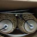 PoKat 23'' Farmhouse Table Lamps Set of 2, Brown Rustic Lamps for Living Room Bedroom Night Stands, Bedside Nightstands Living Room Table Lamps for End Side Table, Dark Wood Grain