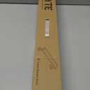 24-Inch Brushed Nickel Linear Shower Drain, 304 Stainless Steel Long Linear Drain with Quadrato Pattern Grate, Rectangle Shower Floor Drain with Adjustable Feet, Hair Strainer, Fits Bathroom, Balcony