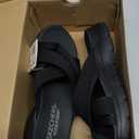 Skechers womens On-the-go Go Walk Flex Sandal - Ariel Hands Free Slip-ins (7, Black/Black)