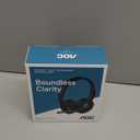 AOC Wireless Headset with Mic for Work, Bluetooth 5.4 Computer Headphones with USB-C Dongle, Clear Call Mic, 30H Battery, One-Touch Mute for PC, Laptop, Home Office, Zoom, Phones - Black