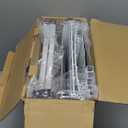 AnBaiMei 2030 Gallon Aquarium Stand, Fish Tank Stand with Adjustable 3Tier Storage Shelf, Heavy Duty Reptile Breeder Turtle Tank Terrarium Rack Table for Home Office, 30" L x 12" W x 32.2" H, White