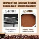 2 x Silicone Tamper Base Compatible with Ninja Espresso Machine ES601 ES701, Non-Slip Coffee Tamper Holder Mat, Improves Tamping Stability and Extraction