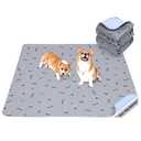 2Pack Puppy Pads Washable, 48x48 Reusable Pee Pads for Dogs, Absorbent Whelping Pads Waterproof Dog Rug Non-Slip Protector for Housbreaking,Potty Training,Bed Couch Carpet