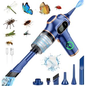 Bug Vacuum Catcher,Spider Killer Insect Catcher,Cordless Handheld Vacuum Cleaner for Car Bug Catcher Indoor with USB Rechargeable for Stink Bug,Moth,Spider Strong Suction Bug Sucker for Office,Home