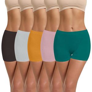 LALESTE Women Cotton Boy Shorts Panties Comfortable Wicking Boxer Briefs Underwear 6 Pack S