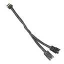 X AUTOHAUX Car Bus EFI Y Splitter Cable 558-465 for Holley EFI for Terminator X for Sniper EFI System for Dominator TERMX-Y-6 Can Bus Y-Splitter Harness 1 to 2 Converter Nylon Braided Tube