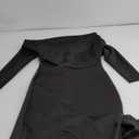 PRETTYGARDEN Women's Fall Fashion 2025 Long Sleeve Maxi Dress Ribbed Knit Boat Neck Bodycon Casual Dresses Going Out Outfits (Medium, Black)