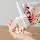 Food Clip Set, 2 Sizes, Flip-Up Chip Bag Clips for Airtight Food Storage, Durable Plastic Sealing Clips (Square)