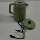 Electric Kettle 1.8L with Temperature Gauge, 1500W Fast Boiling Electric Tea Kettle, 100% Stainless Steel Retro-Style Hot Water Kettle Electric - Glowing LED Light, Auto Shut-Off & Boil-Dry Protection (Green)