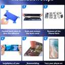 OLED Screen Replacement for Samsung Galaxy S23 Ultra 5G with Frame & Fingerprint Sensor  Includes Full Tool Kit & Installation Guide (Silver)