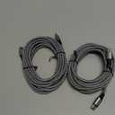 10ft, 2 Pack Long USB C to USB C Cable Fast Charging 60W, PD Type C Charger Cord for iPhone 16 15 Pro Max Plus, Samsung Galaxy S25 S24 S23 S22 Ultra A16 Z Flip6/Fold6, MacBook/iPad Pro (Grey)