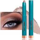Pack of 5 Eyeshadow Stick Eye Shadow Brightener Stick Eyeliner Pencil Cream Shimmer Glitter Smooth Eyeshadow Stick Pencil Nude Korea Primer Highlighter Natural Waterproof Long Lasting Rose Gold Shimmer # 03