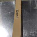 3/4 Inch Bay Window Curtain Rods, USFOOK Telescoping Black Curtain Rods for Bay Windows 36-72 Inch (Center Rod), 20-36 Inch (Side Rods), Translucent Finials