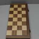 Magnetic Wooden Chess Set for Adults Kids 15'' Chess Board with Handmade Pieces, Folding Portable Travel Unique Chess Sets Game for Tournament Professional Beginner