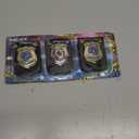 Spooktacular Creations Gold and Silver Badge Set for Police Pretend Play Halloween Dress Up Games, Cop Costume Accessories, Party Favors, Christmas Stuffers for Boys Men Women