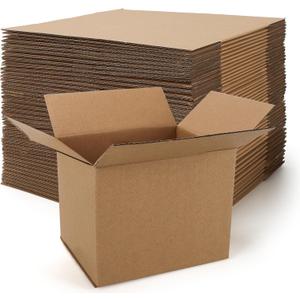 Rempry 40 Pack 5x4x4 Shipping Boxes Brown, Small Corrugated Cardboard Box for Mailing, Packaging Small Business, Kraft Mailer Boxes