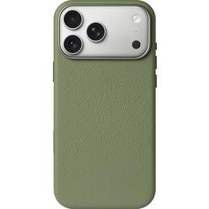LONLI Urban | Pebbled Leather - European Genuine Pebbled Leather Case for iPhone 17 Pro Max - [Built-in Camera Control and Compatible with Magsafe] - Mountain Tree