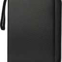 9 Pockets Trading Card Binder with Sleeves Card Organizer, 900 Double Sided Pocket PU Card Collection Binder, Baseball Binder,for Sports Card, MTG, TCG Yugioh Card (Black)