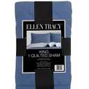 Ellen Tracy™ Quilted Sham 100% Polyester King Denim